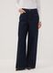 Blue wide-leg jeans in pure cotton_1