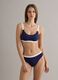 Blue stretch bikini with contrasting trims_1