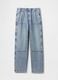 Gap baggy blue jeans in cotton and Lyocell_4