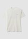 White pure cotton jersey T-shirt with graphic print, regular fit_4