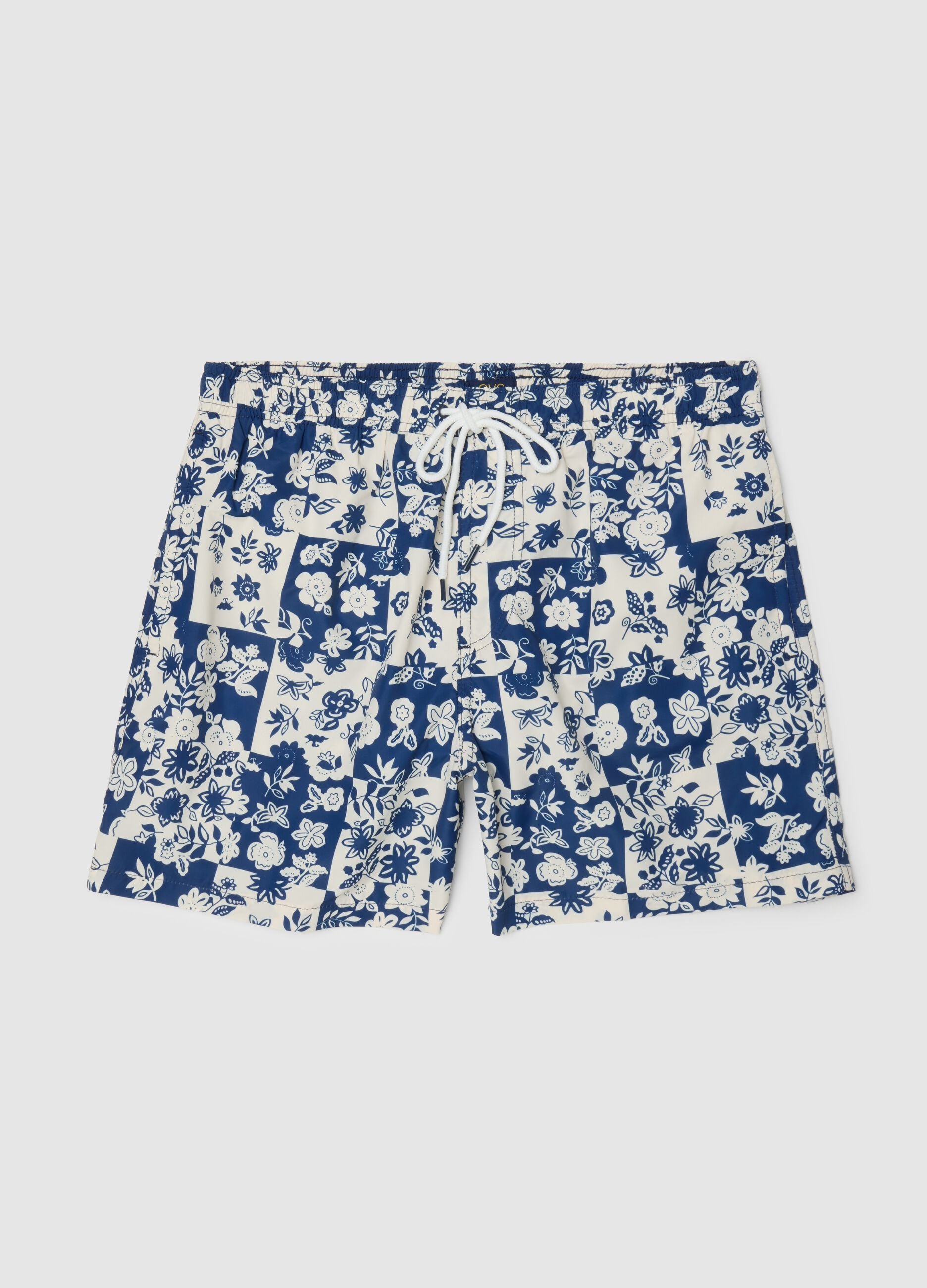 Men's multicolour regular fit shorts