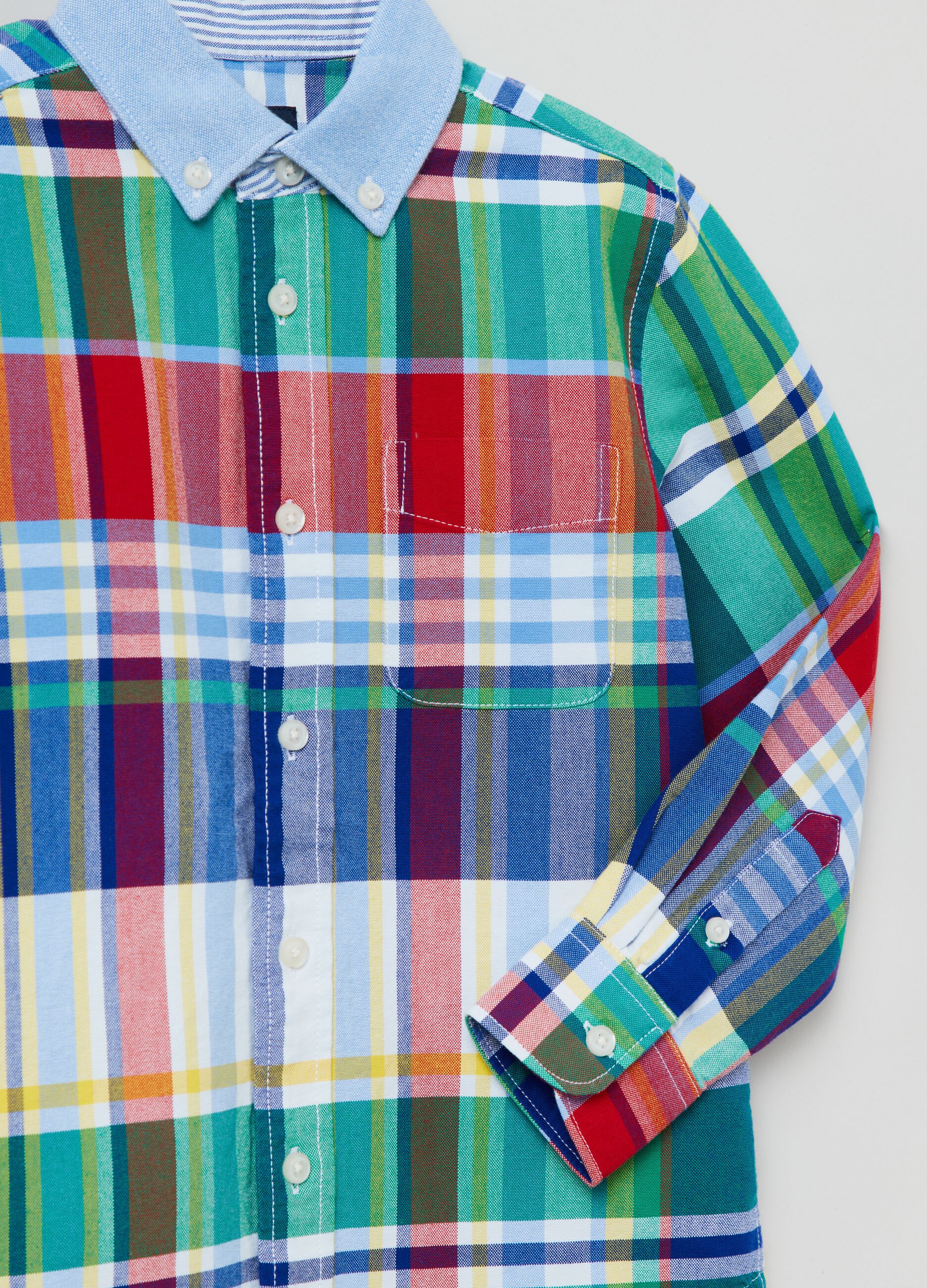 Camicia in cotone fantasia check_2