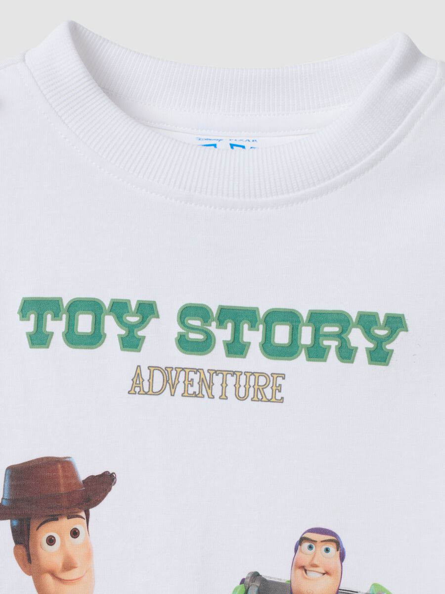 White pure cotton Toy Story print T-shirt for boys_3
