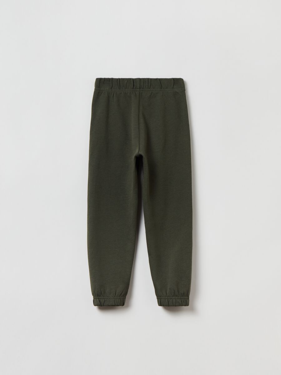 Joggers in felpa con profili elasticati_1