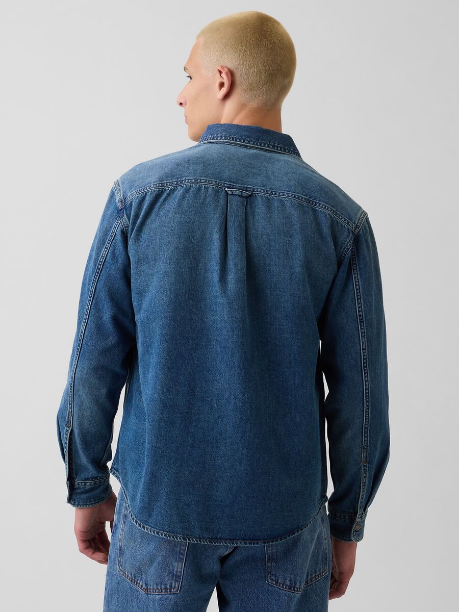 Camicia denim in misto cotone e lyocell_2