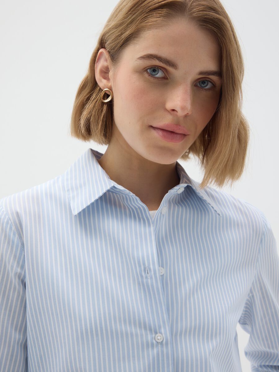Camicia in misto cotone multicolor slim fit_2