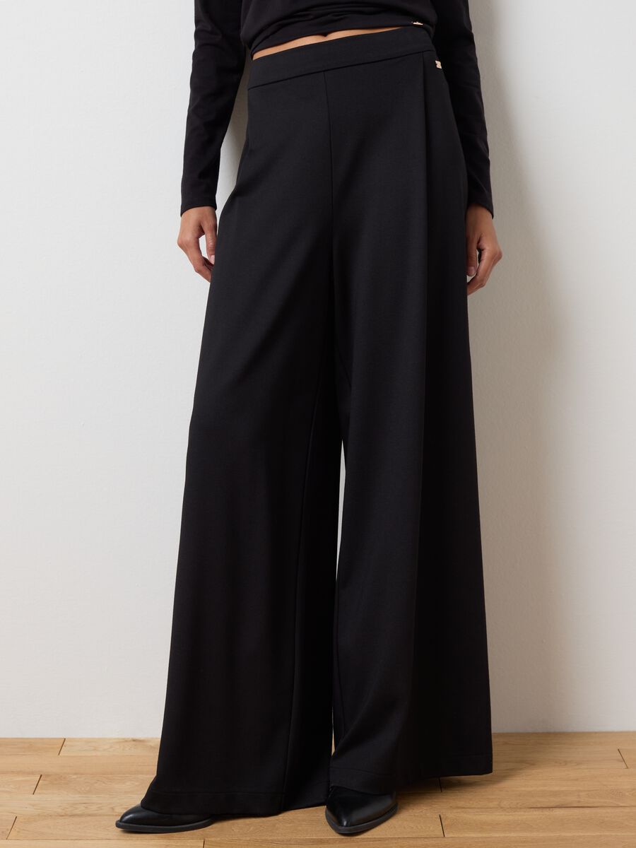 Black Palazzo Trousers_1