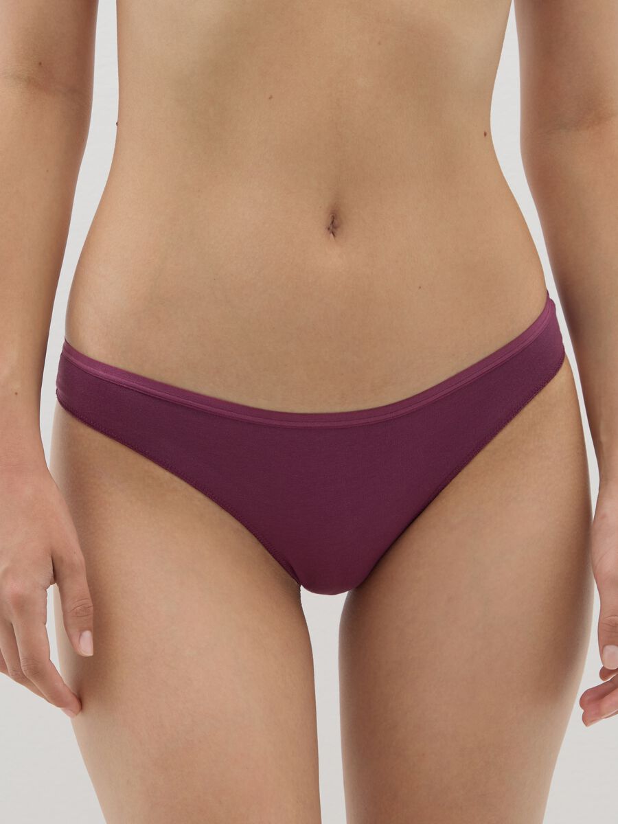 Multipack set of multi-coloured stretch cotton briefs_1