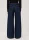 Blue pure cotton wide-leg jeans_2