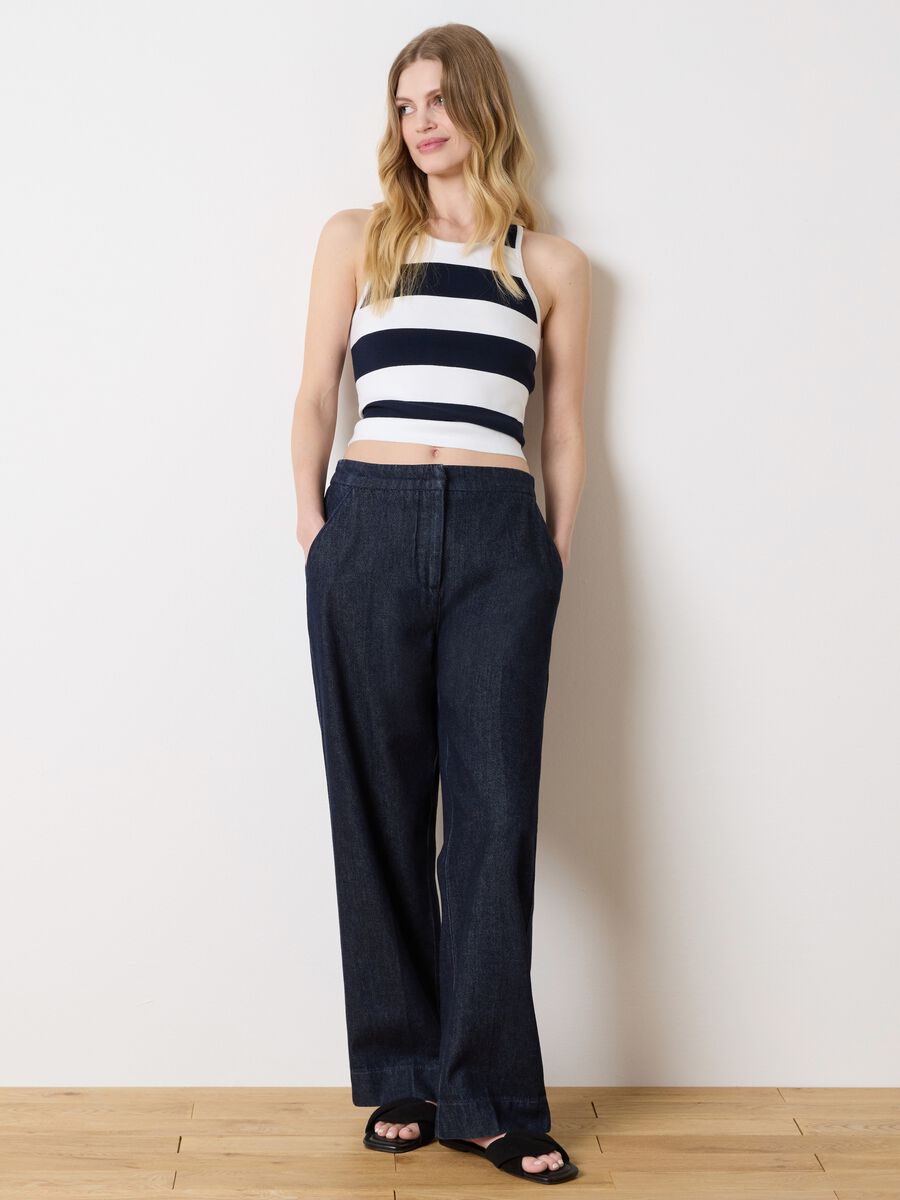 Dark blue relaxed-fit jeans_1
