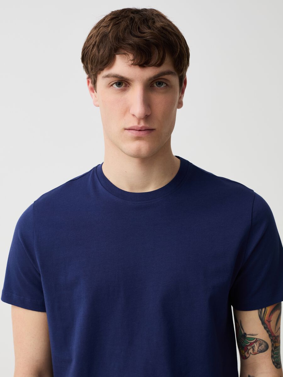 Organic cotton T-shirt with round neck_1