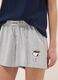 Blue and grey pure cotton short pyjamas with Peanuts print_3