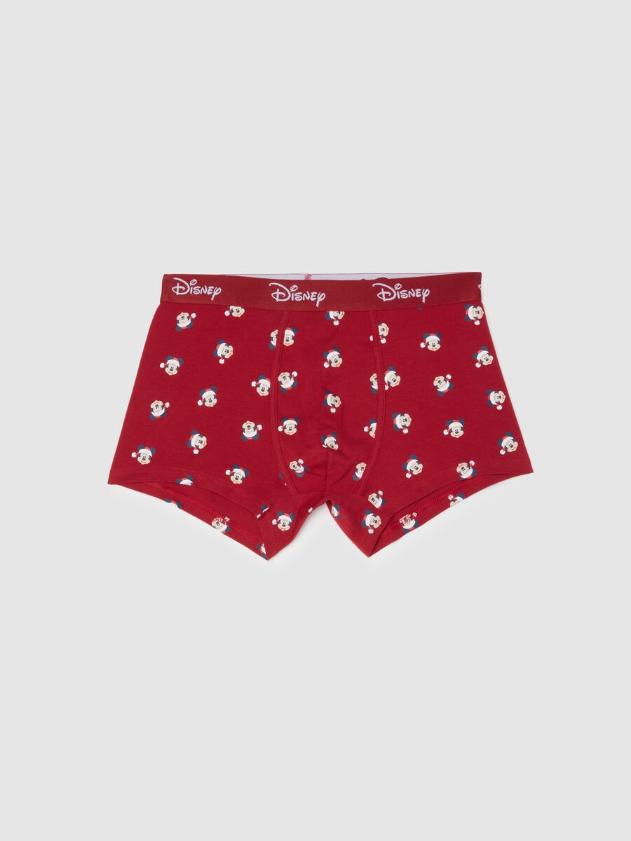 Red stretch cotton boxer with Disney prints in regular fit_4