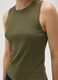 Women's pure cotton green tank top_2
