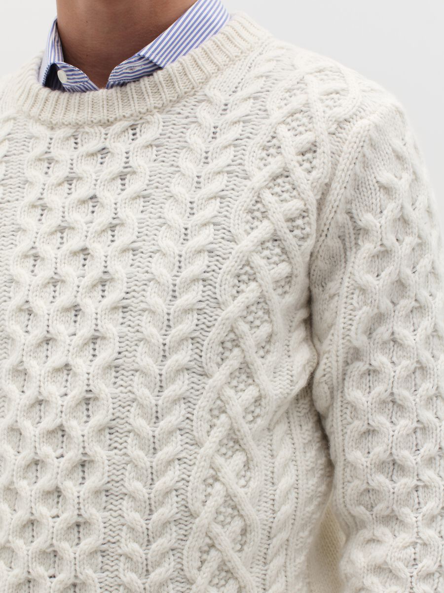 Pullover in braided wool_2