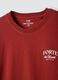 Red pure cotton regular-fit T-shirt with print_5