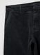 Black Stretch Cotton Regular Fit Cord Trousers_5