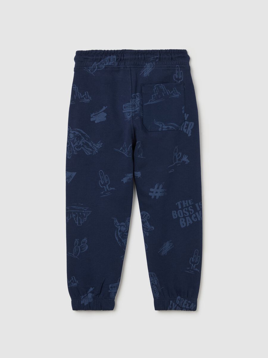 Joggers with drawstring and print_1
