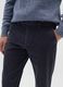 Blue chino trousers in pure cotton regular fit with pinstripes_3