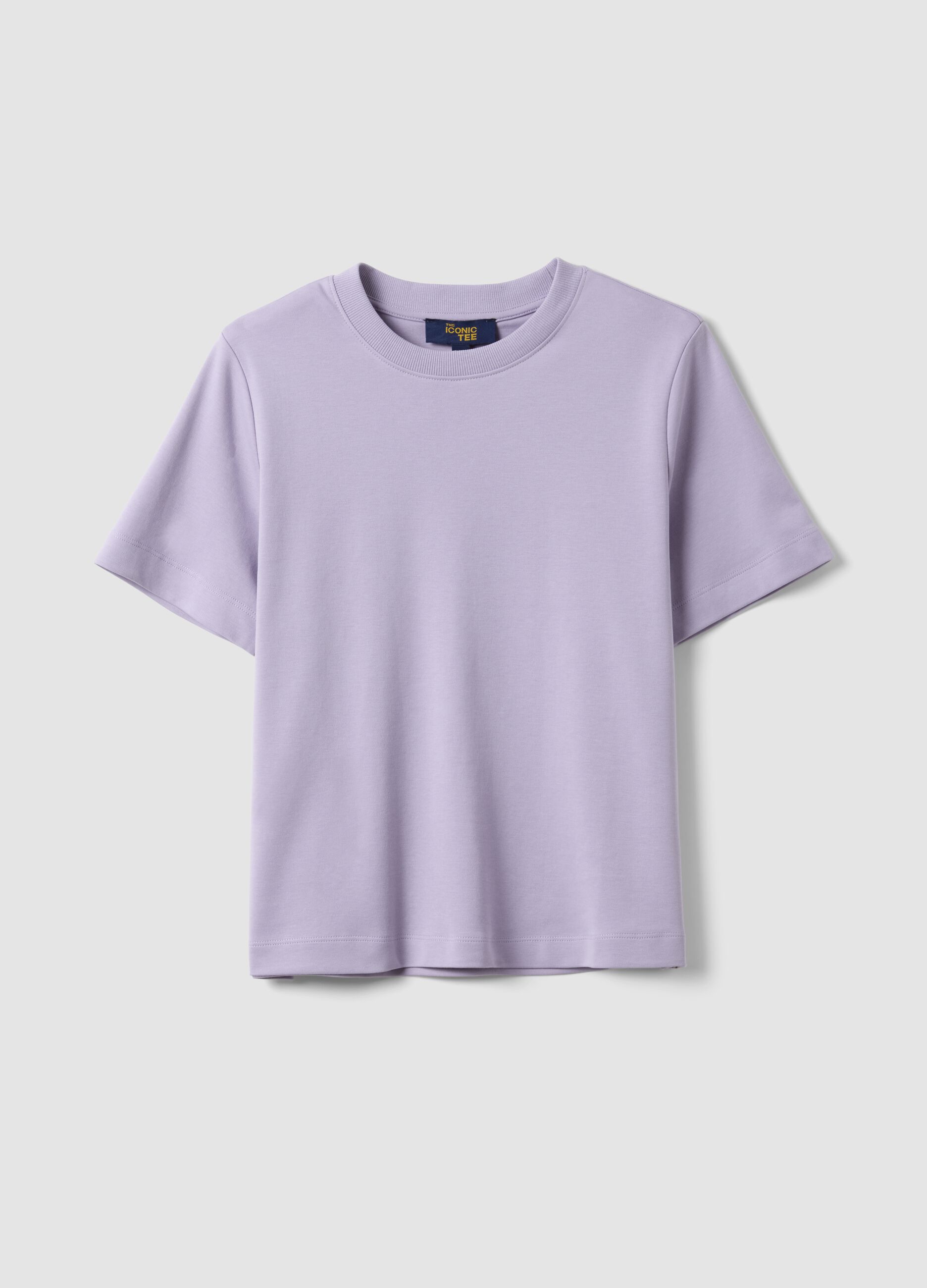 Purple pure cotton relaxed fit T-shirt