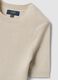 Beige fitted ribbed viscose-blend knit top_6