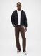 Straight Brown Denim Trousers_0