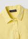 Yellow viscose-linen blend oversized shirt_5