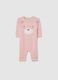 Baby Onesie in Pure Pink Cotton_0