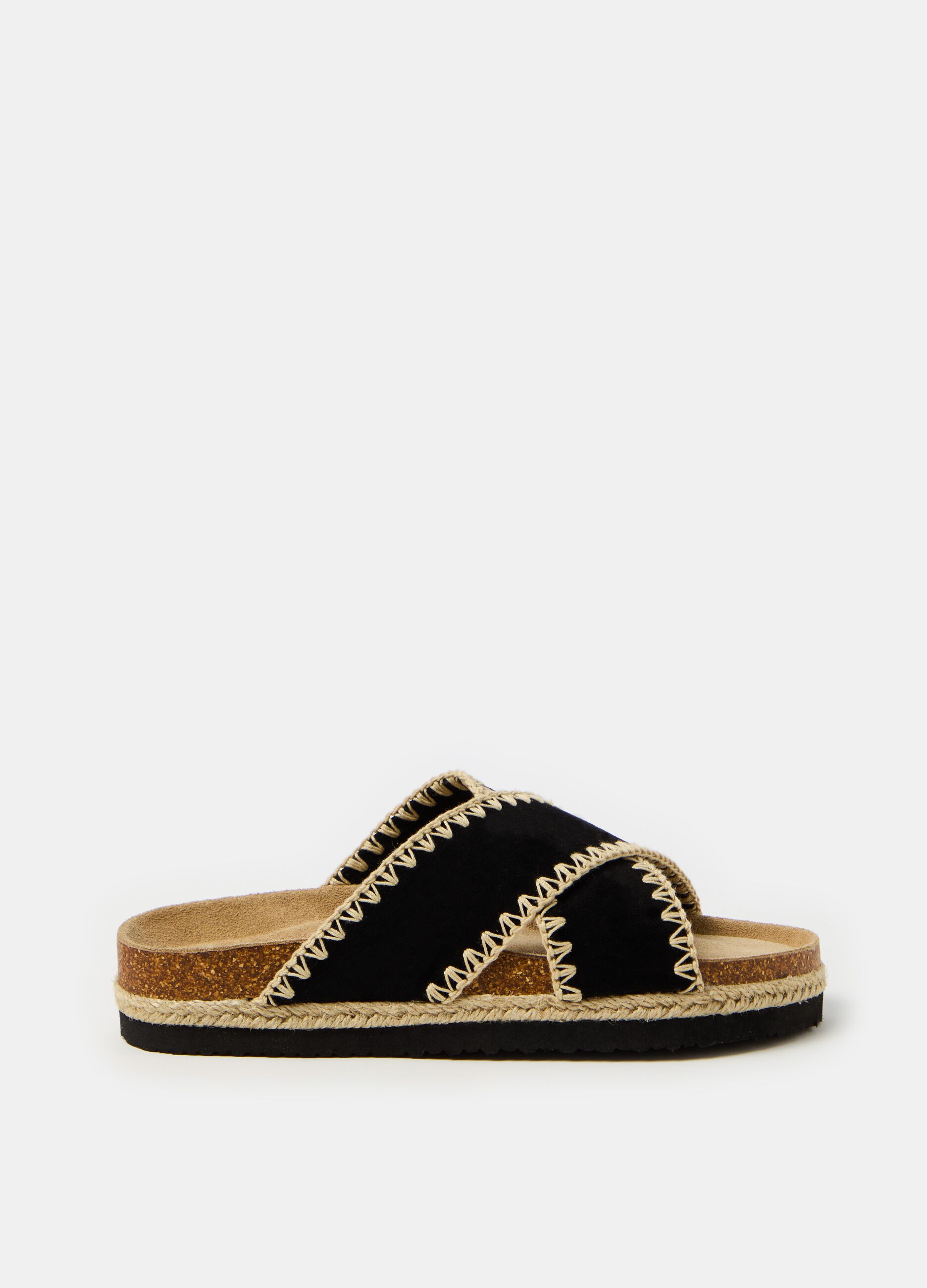 Ovs Ciabatte a fascia in suede
