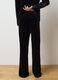 Black Velvet Flare Fit Trousers_2