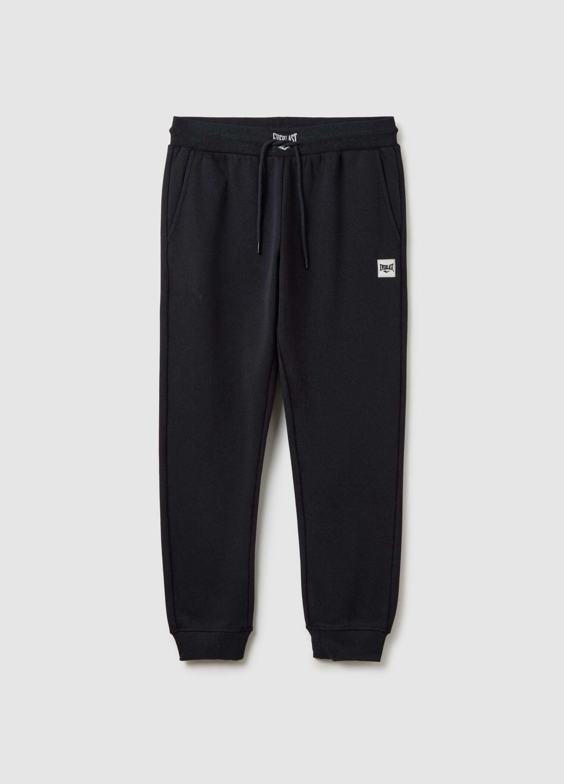 Everlast Black Cotton Blend Jogger Trousers