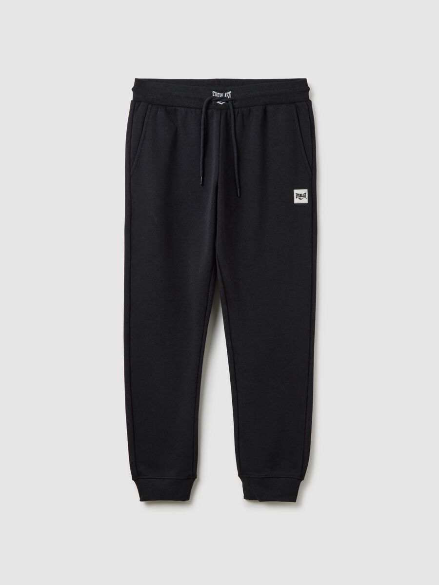 Pantaloni jogger in misto cotone nero Everlast_4
