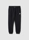 Everlast Black Cotton Blend Jogger Trousers_4