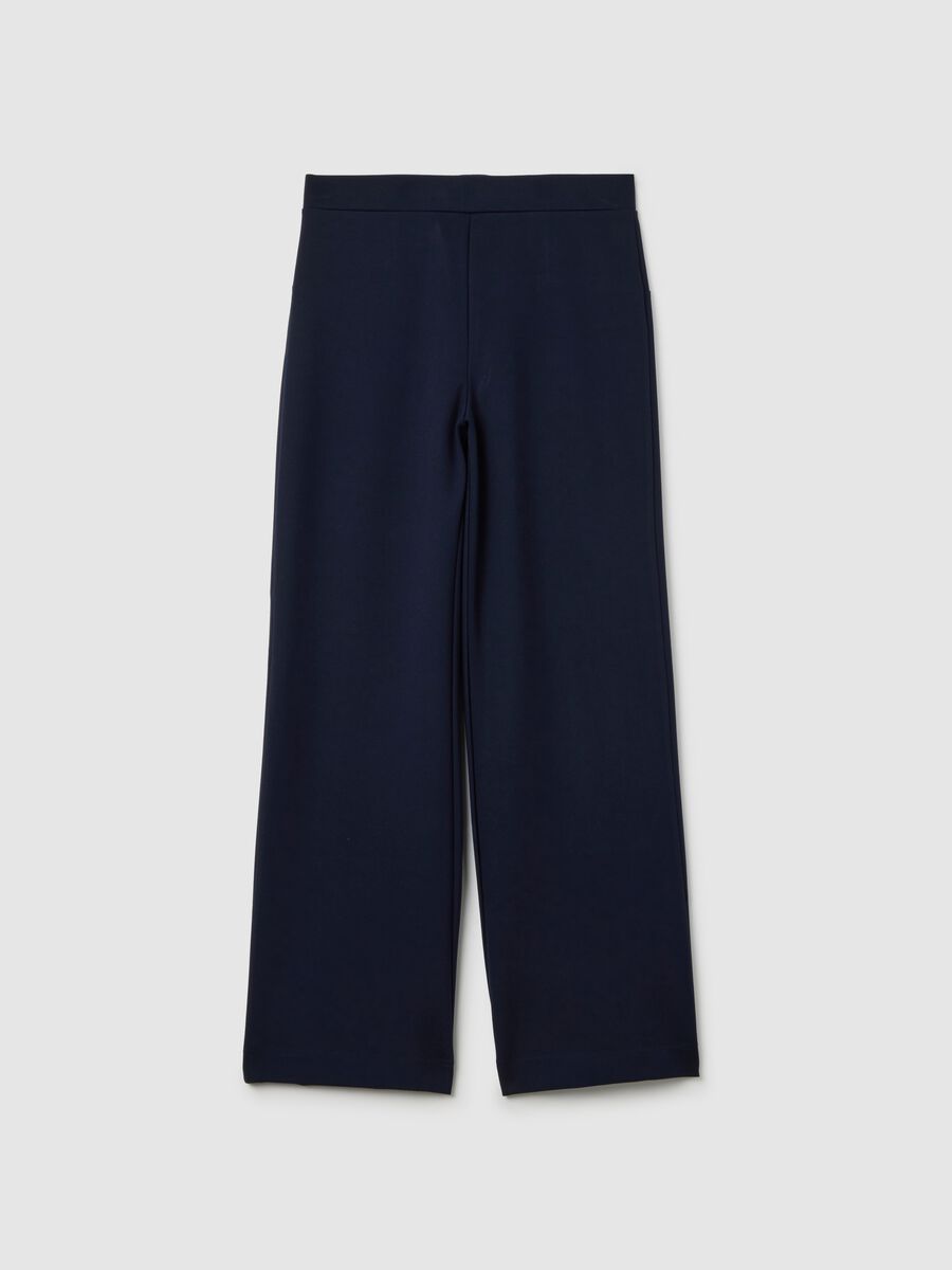 Wide blue stretch trousers_4