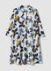 Multicolour floral print oversized stretch cotton dress_4
