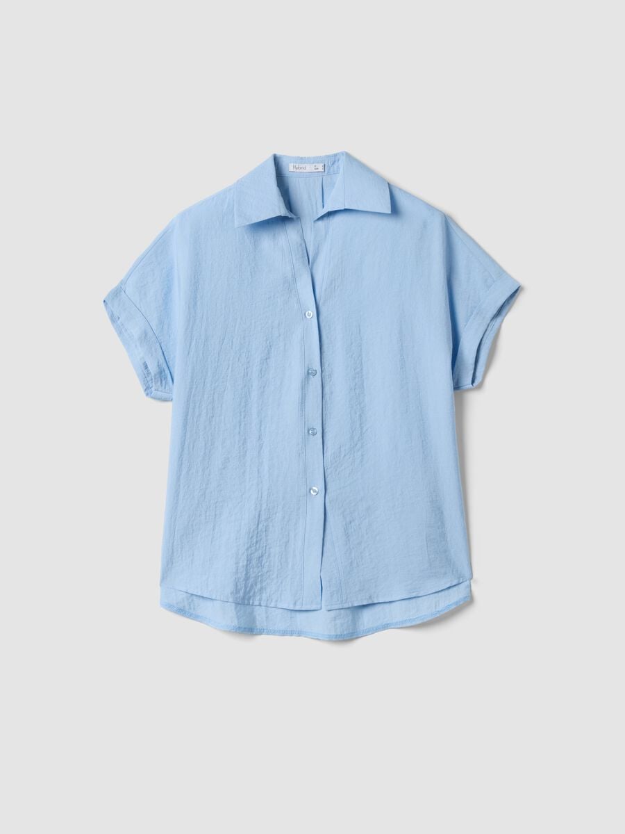 Camicia azzurra in misto viscosa_4