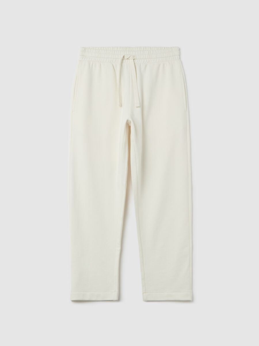 French terry joggers with drawstring_4