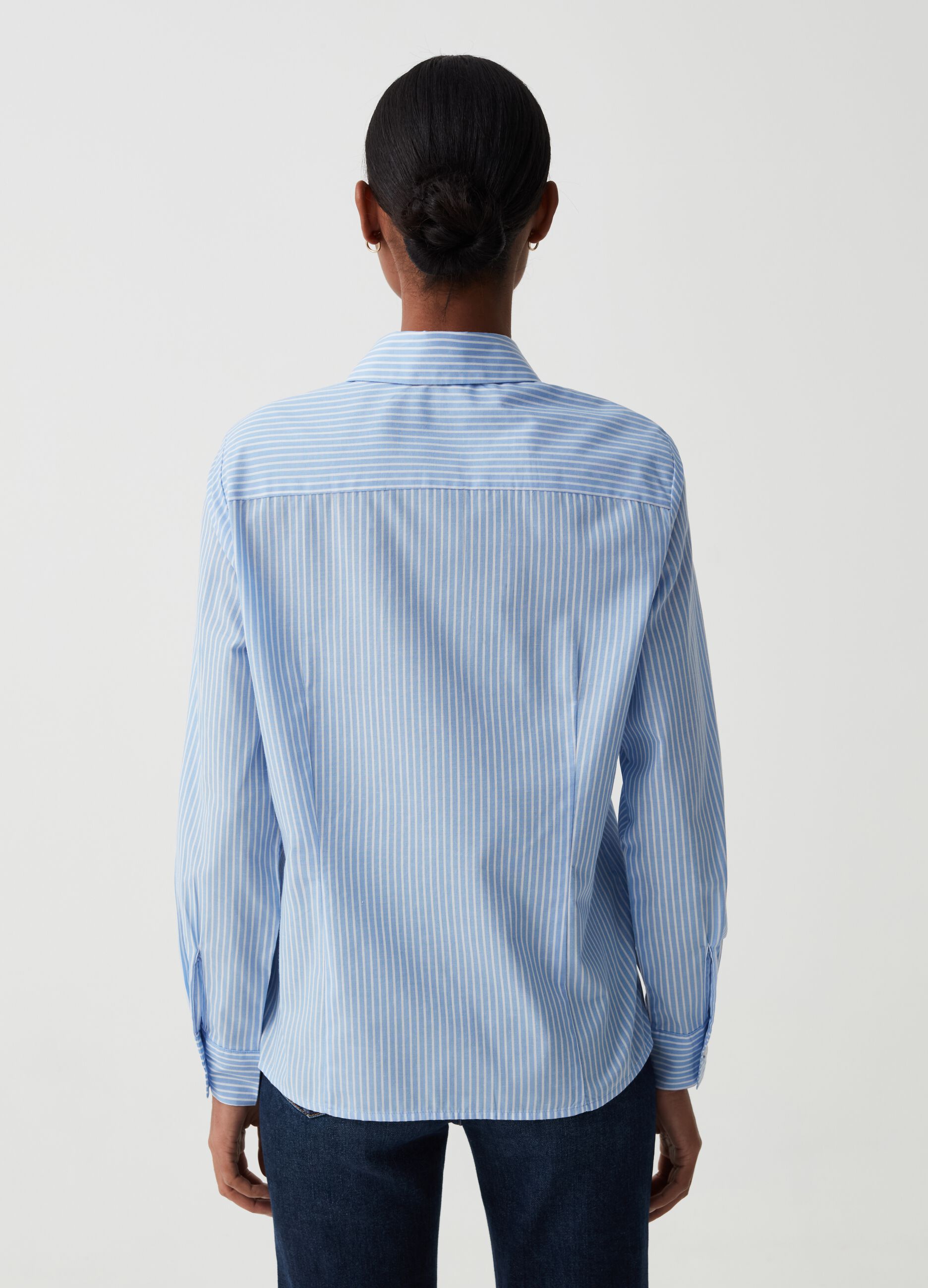 Camicia slim fit a righe