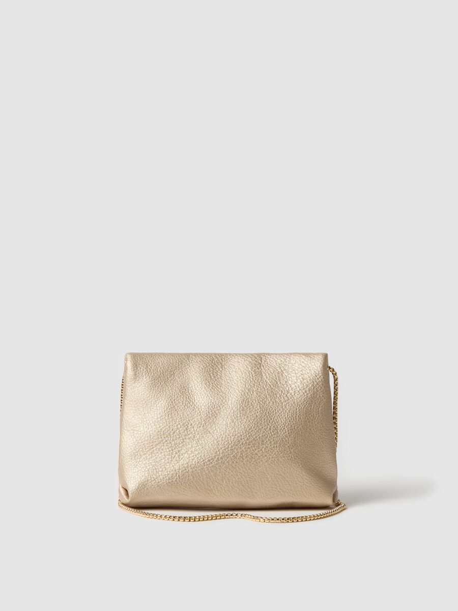 Metallic-effect bag with shoulder strap_1