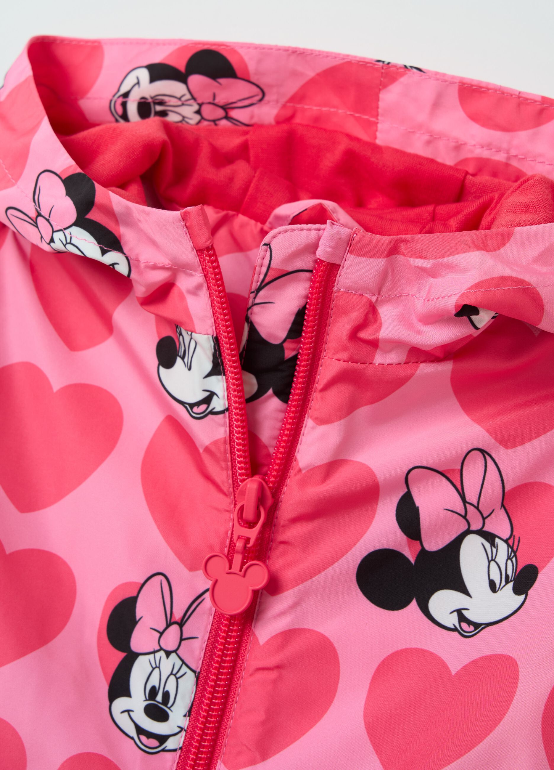 Giacca con cappuccio e stampa Minnie 