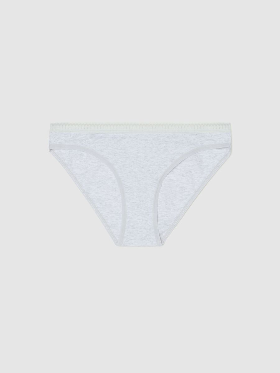 Stretch cotton briefs with detail_0