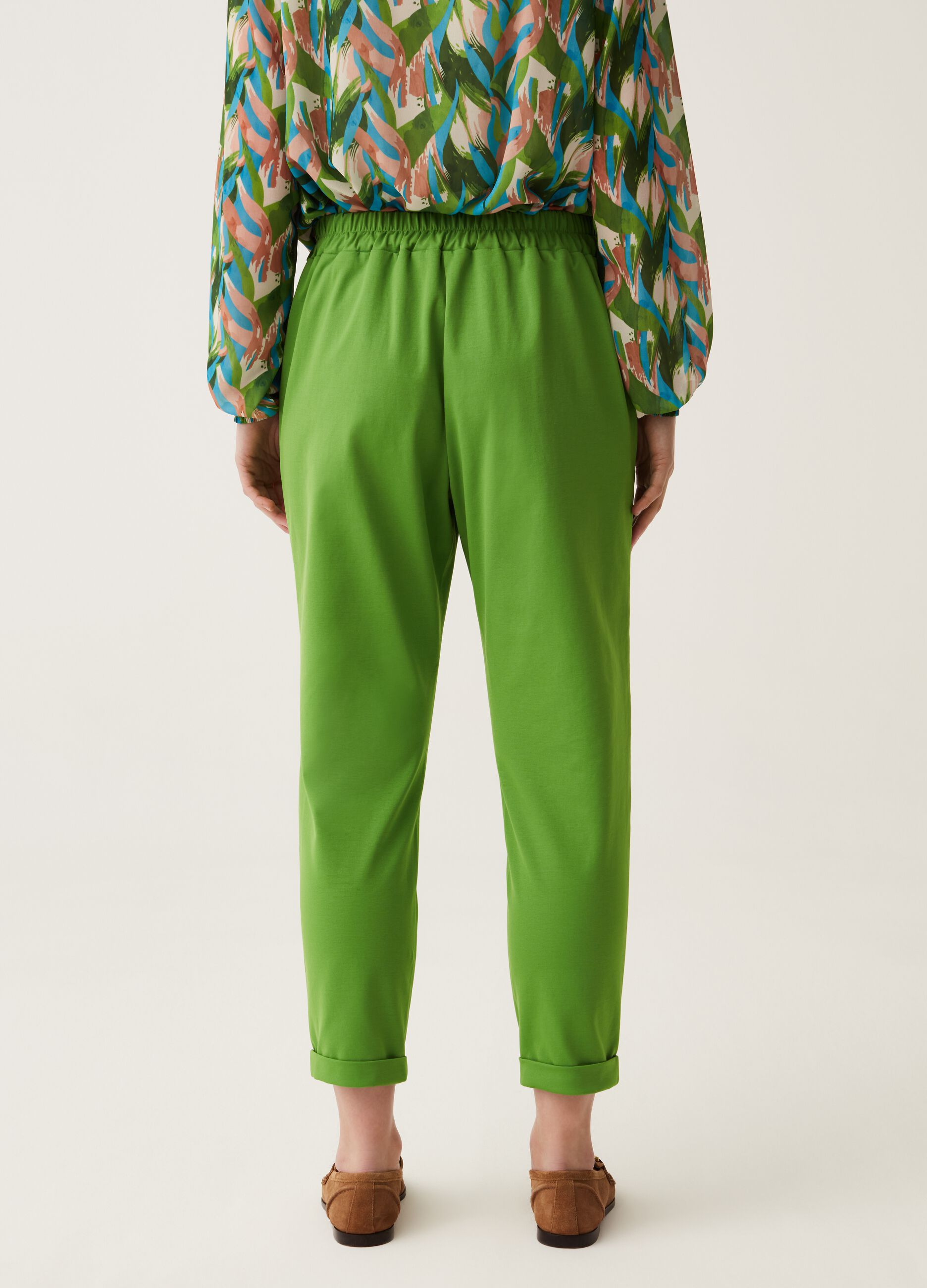 Pantaloni crop a sigaretta Hybrid_2