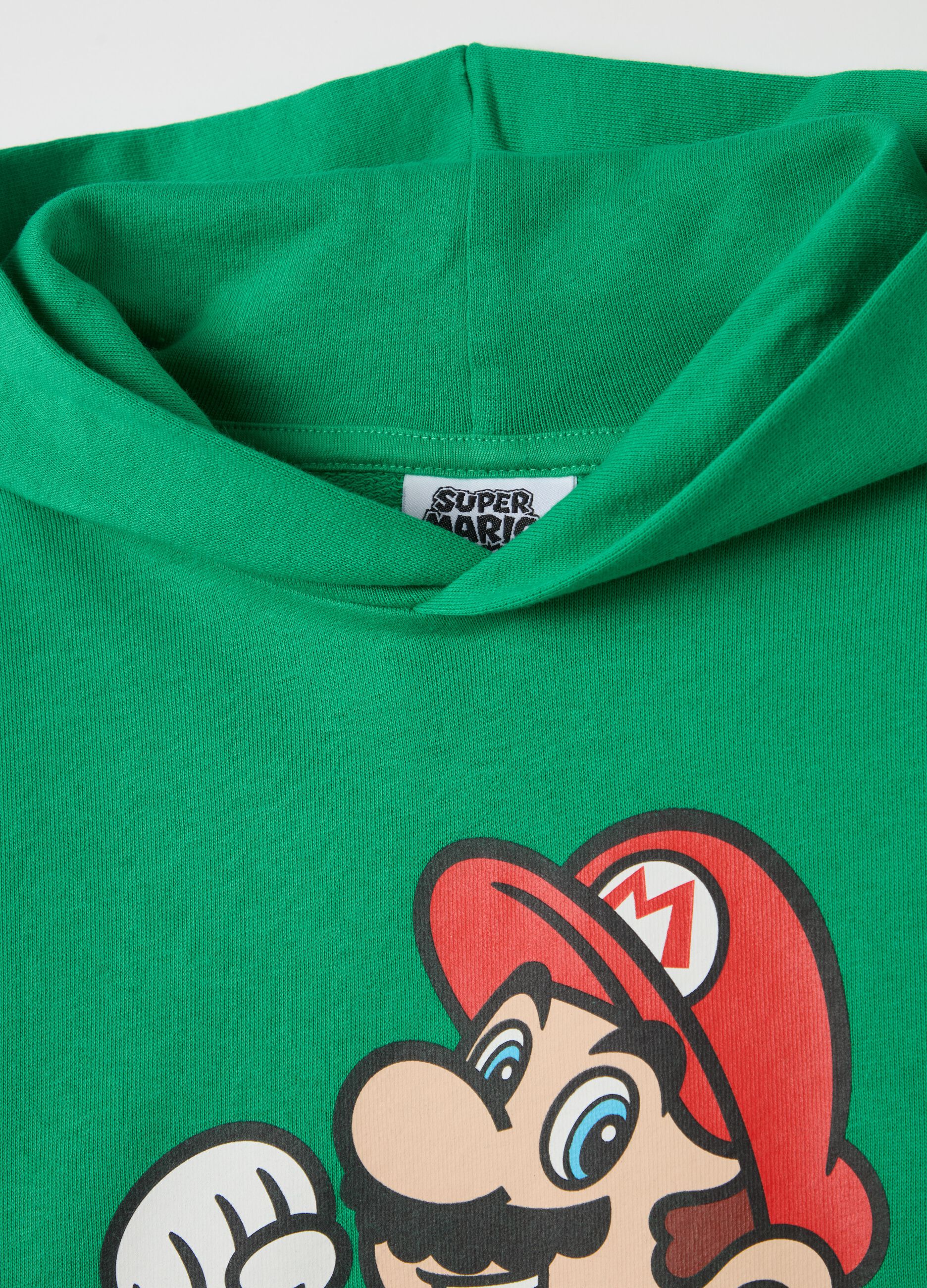 Sweatshirt with hood and Super Mario™ print