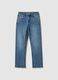 Regular fit stretchy blue denim jeans for boys_3