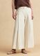 Pantaloni culotte bianchi in cotone elasticizzato_1