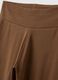 Brown flare leggings in stretch cotton_5