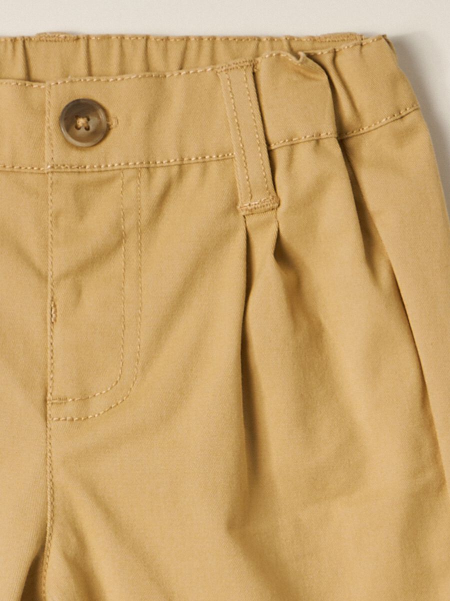 IANA newborn boy stretch cotton twill trousers_2
