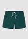 Green swim shorts with elasticated waistband_4