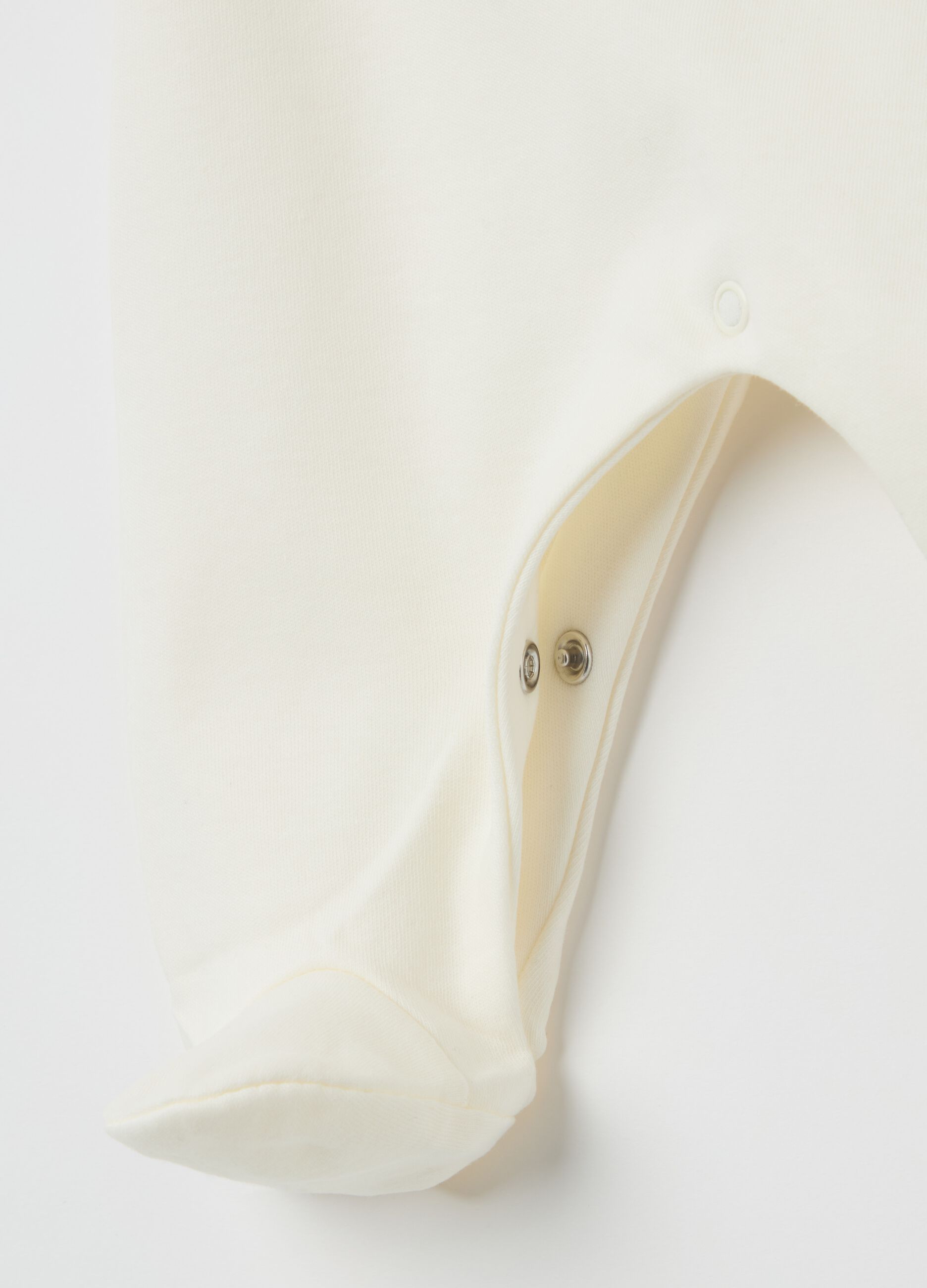 Cotton onesie with "Welcome to the World" embroidery