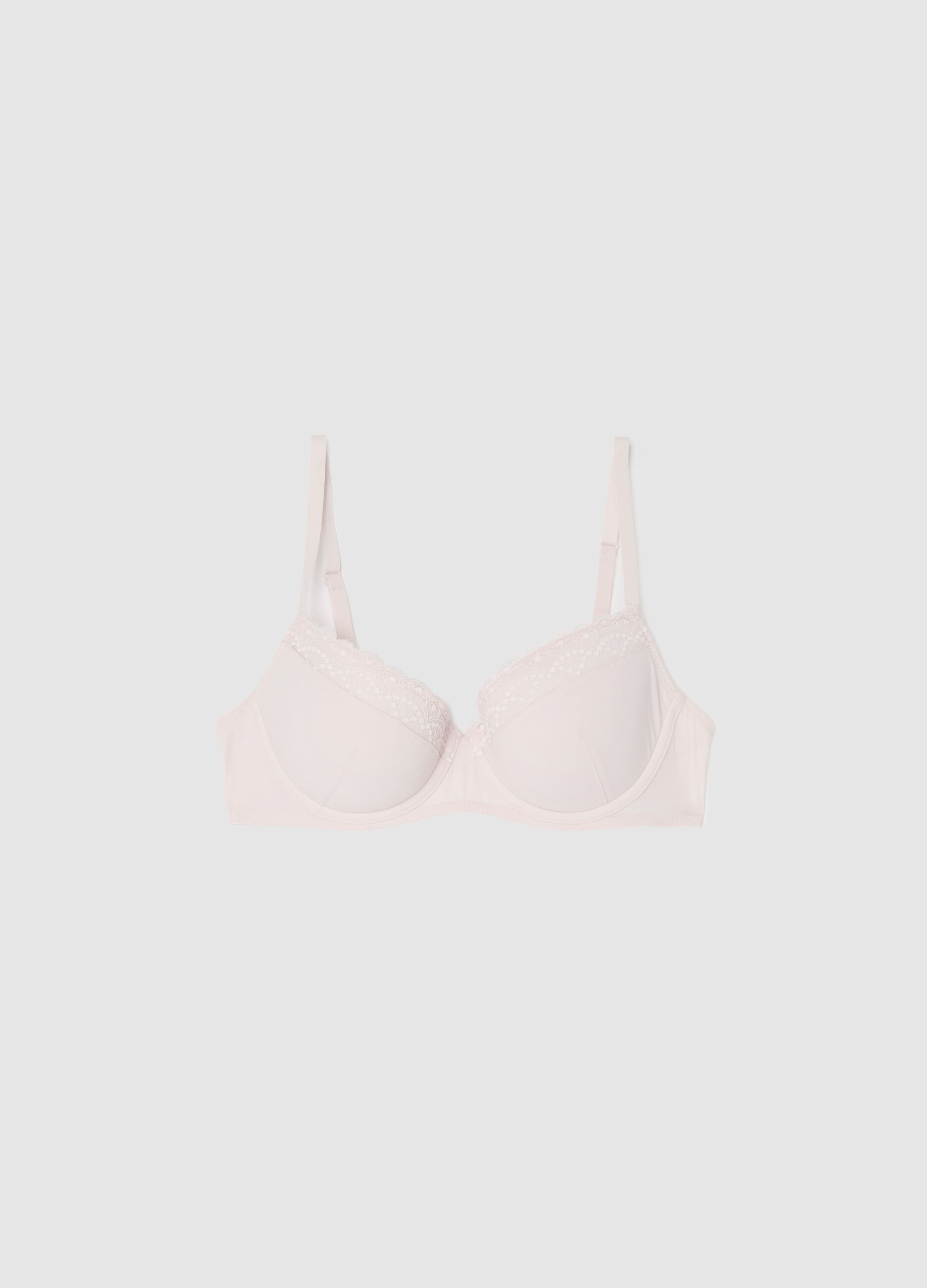 Reggiseno imbottito con pizzo